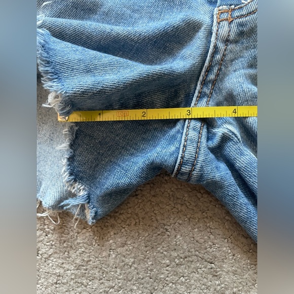 Revice Denim Button Fly High Rise Shorts - Picture 5 of 11